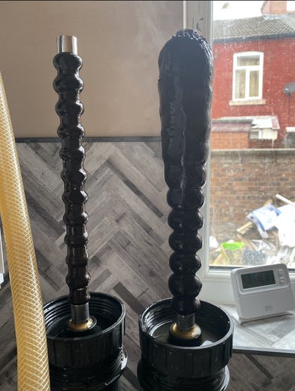Sludge picked up from a Magnacleanse Flush